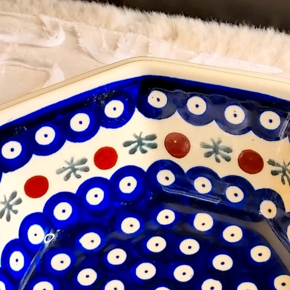 BOLESLAWIEC Octogon Bowl - Picture 4 of 6